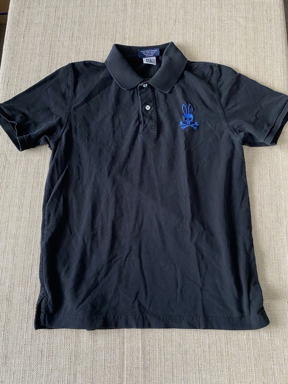 PSYCHO BUNNY ANGLO AMERICAN DESIGN 100% PIMA COTTON Polo shirt S